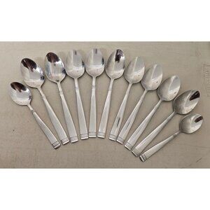 12 Pfaltzgraff Palisades Stainless Steel 2 Teaspoons & 9 Tablespoons